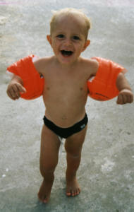 Fabien am Strand