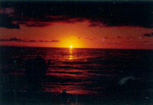 Sonnenuntergang Raroia