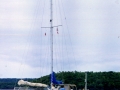 Schiff unter Motor