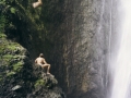 Wasserfall springen