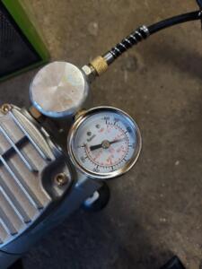 knapp 800 mbar Unterdruck